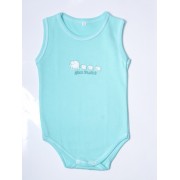 Detské tielkové body Sloníci tyrkysové